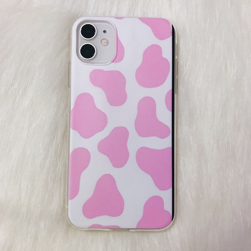 Iphone 11 Pink Cowprint Case
